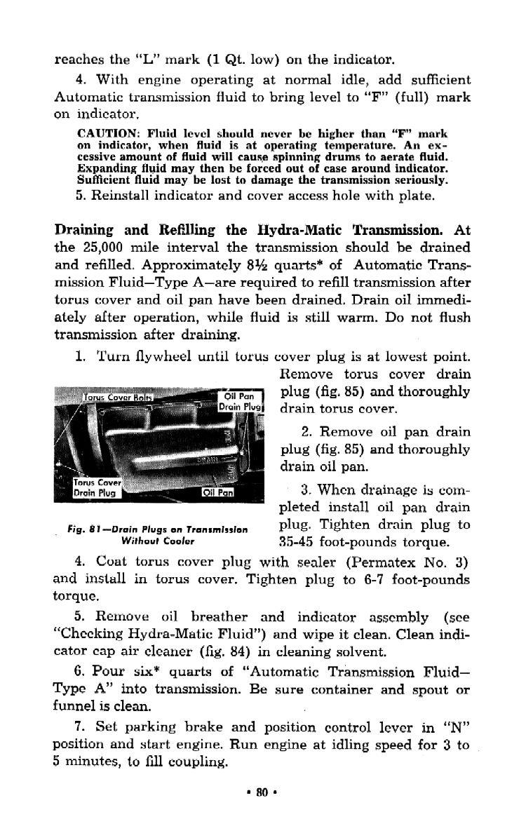 1957 Chevrolet Trucks Operators Manual Page 91